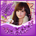 flower photo frames android application logo